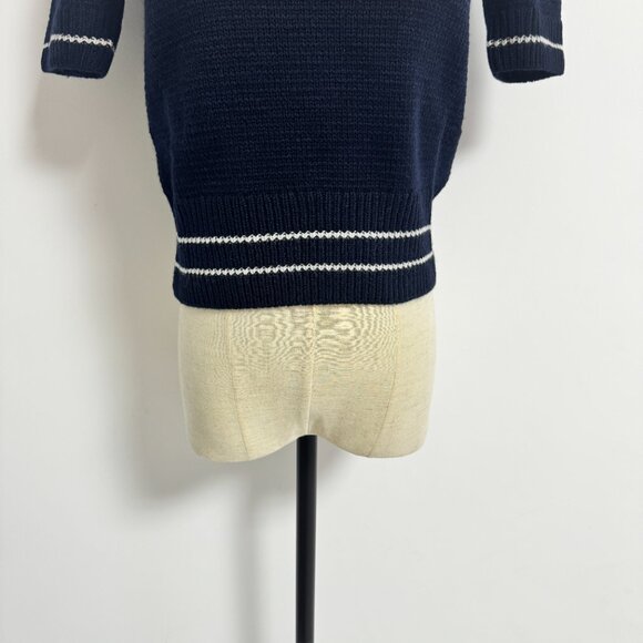 Christian Dior Short-Sleeved Sweater Navy Blue - Picture 8 of 13
